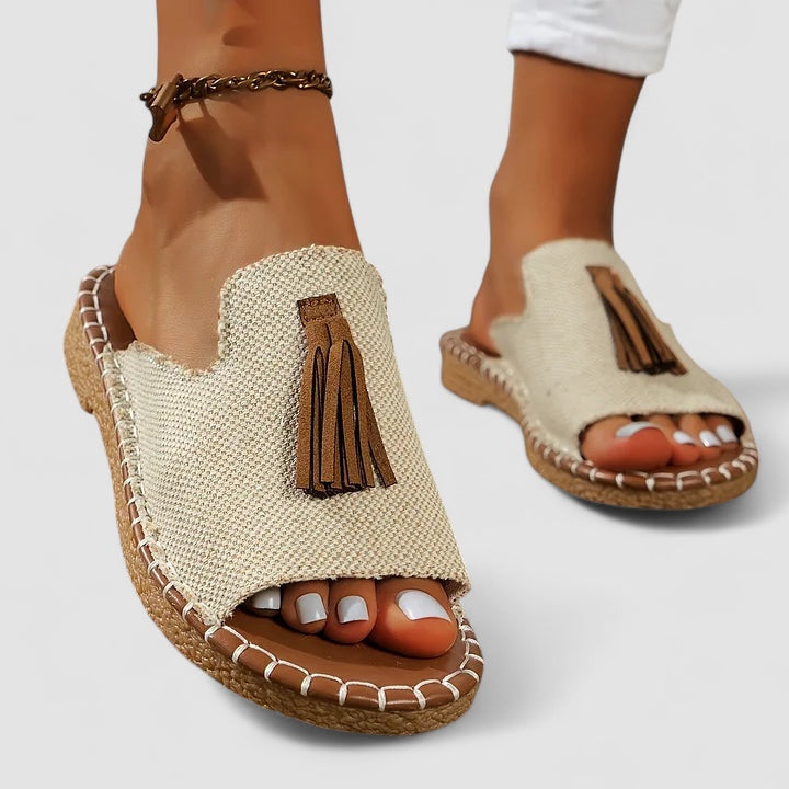 BENFIERI™ | Leena - Bekväma och Platta Ortopediska Sandaler