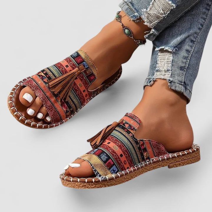 BENFIERI™ | Leena - Bekväma och Platta Ortopediska Sandaler