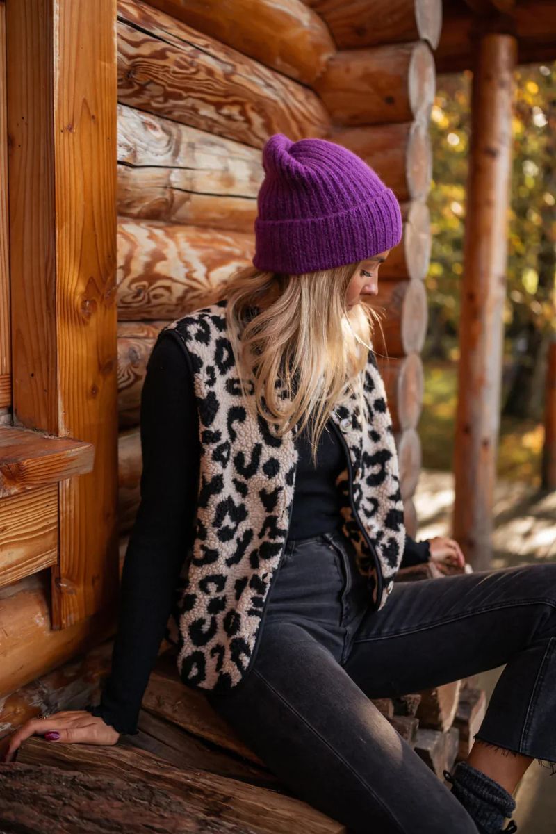 Astrid | Leopardstickad väst