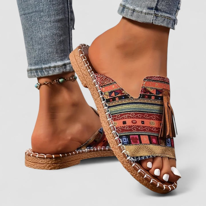BENFIERI™ | Leena - Bekväma och Platta Ortopediska Sandaler