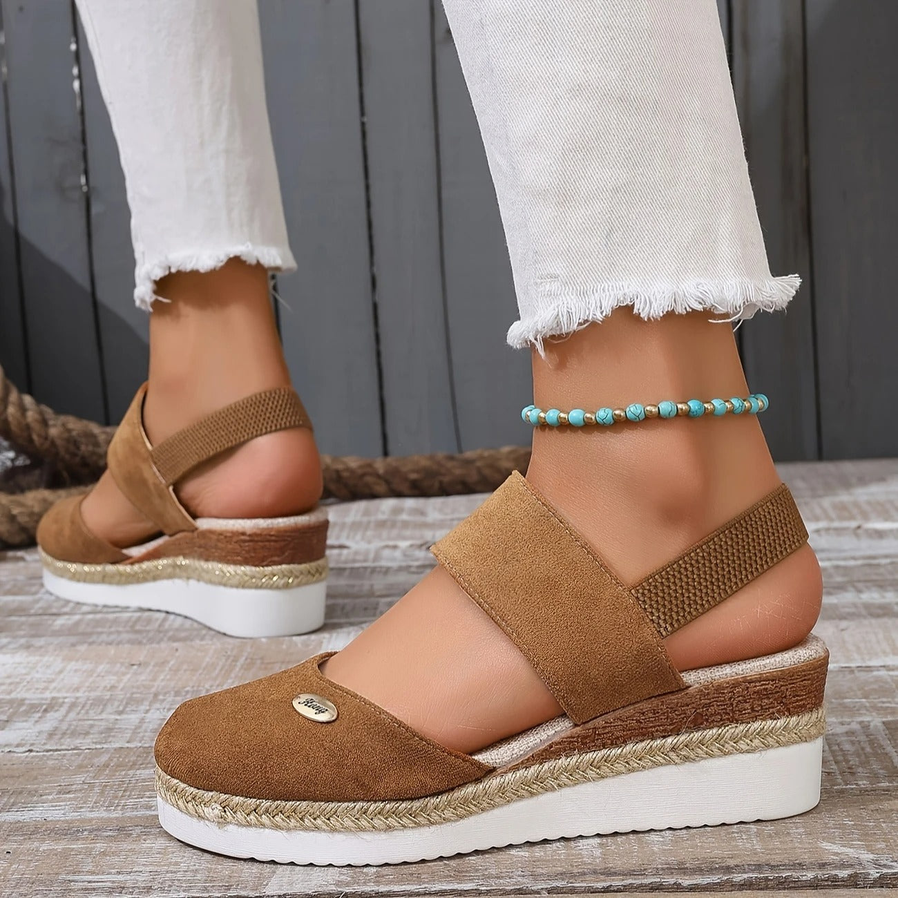 BENFIERI™ | Antonia - Ortopediska Sandaler med Platå, Ventilerande och Avslappnade