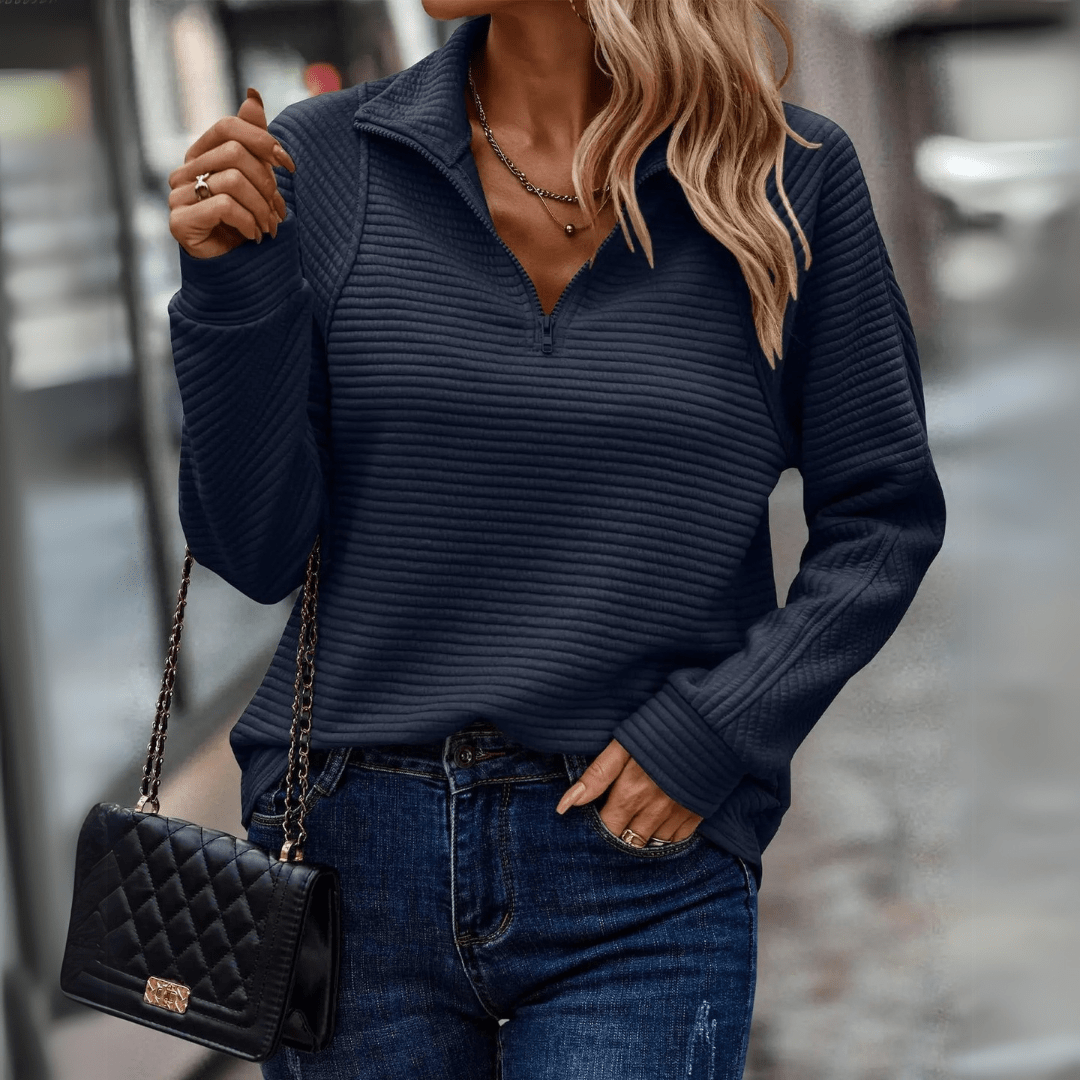 Astrid | Chic halvzip med komfort