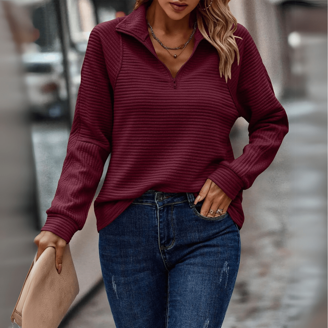 Astrid | Chic halvzip med komfort