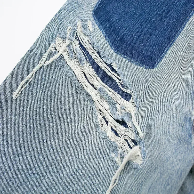 BENFIERI™ | Jean Patchwork Zerstört