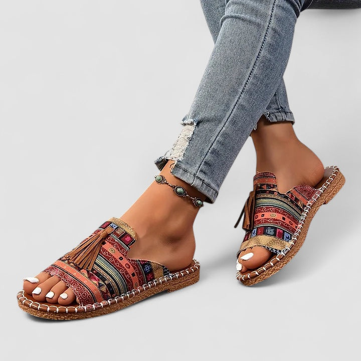 BENFIERI™ | Leena - Bekväma och Platta Ortopediska Sandaler