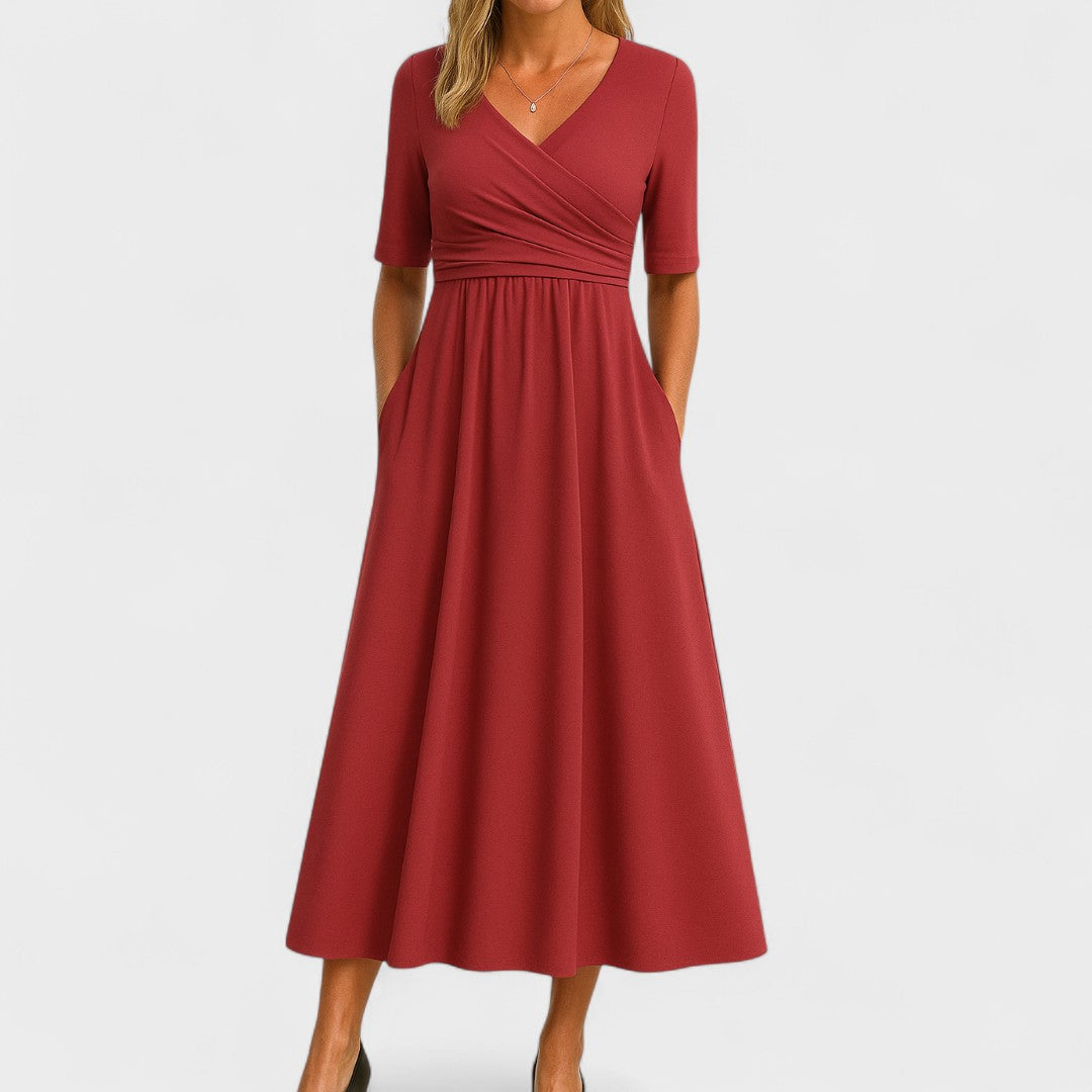 BENFIERI™ | Joanna – Elegant Midiklänning för Alla Tillfällen