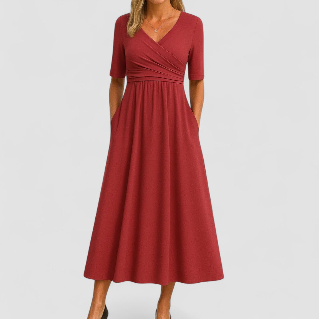 BENFIERI™ | Joanna – Elegant Midiklänning för Alla Tillfällen