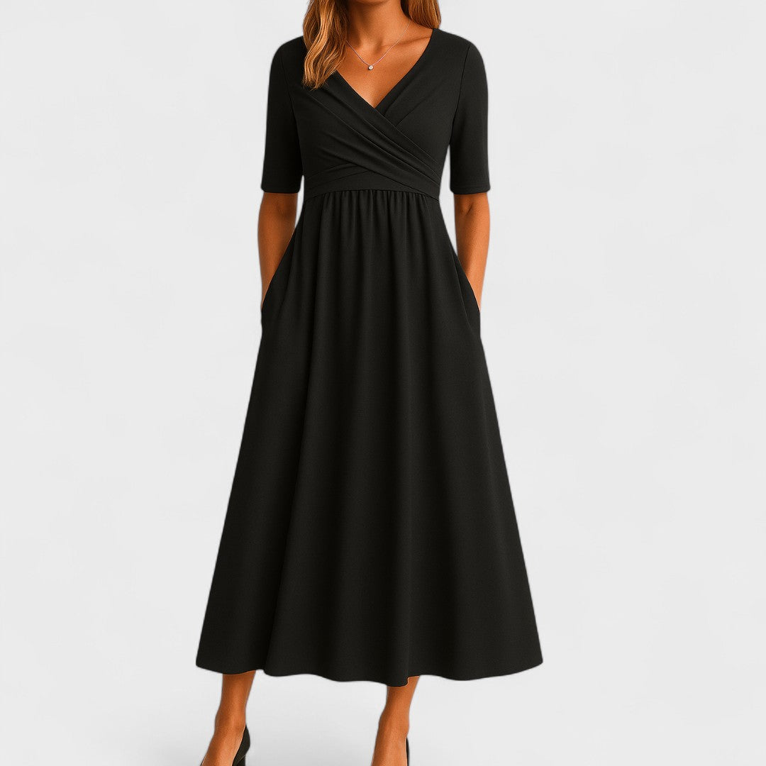 BENFIERI™ | Joanna – Elegant Midiklänning för Alla Tillfällen
