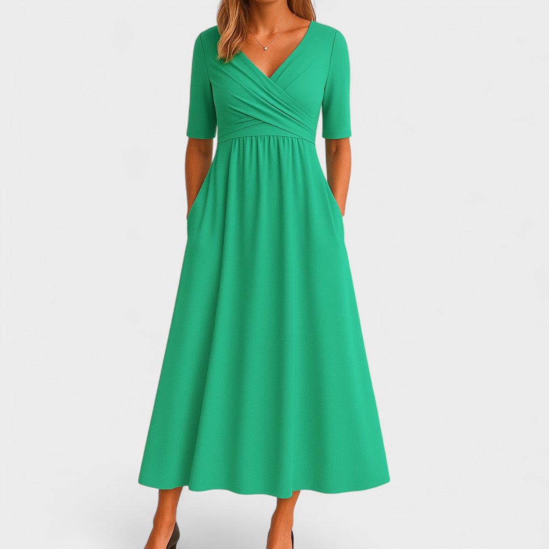 BENFIERI™ | Joanna – Elegant Midiklänning för Alla Tillfällen