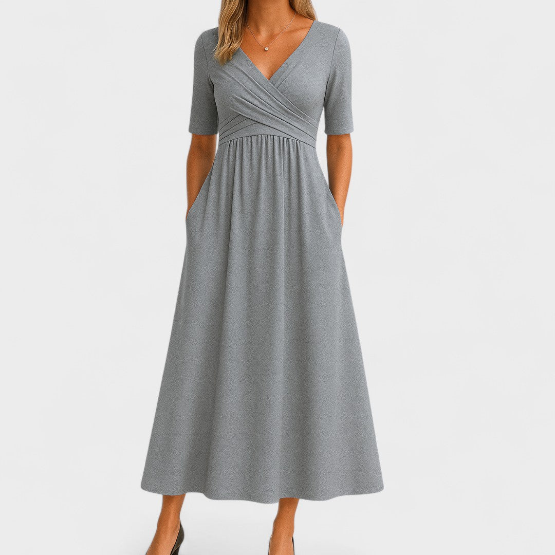 BENFIERI™ | Joanna – Elegant Midiklänning för Alla Tillfällen