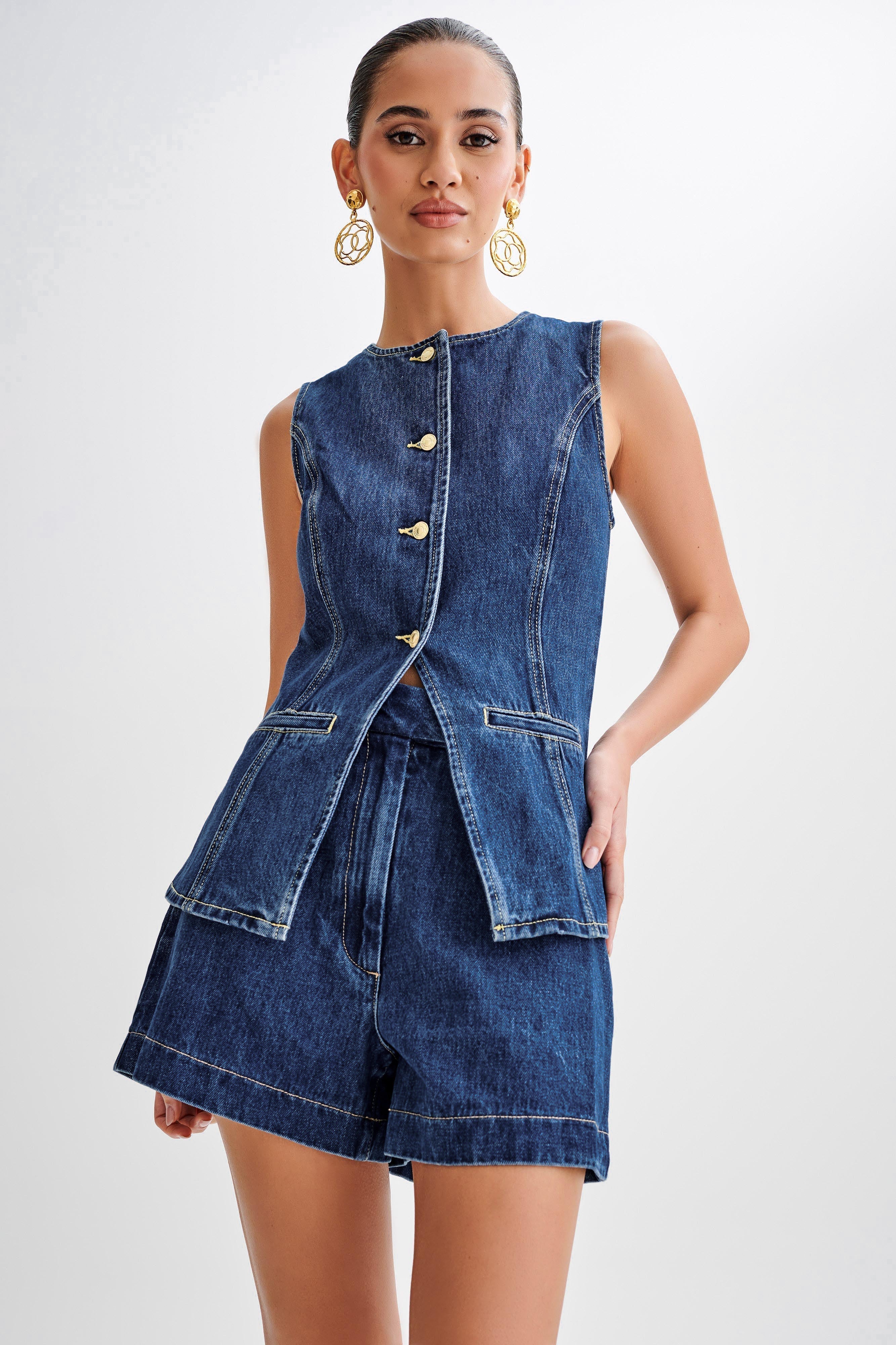 BENFIERI™ | Trendigt denimset med knappar