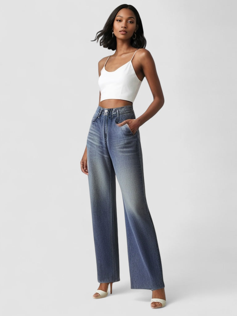 BENFIERI™ | Jean Large Effet Usé