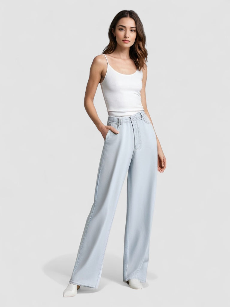 BENFIERI™ | Utställda Jeans Blå Glaciär