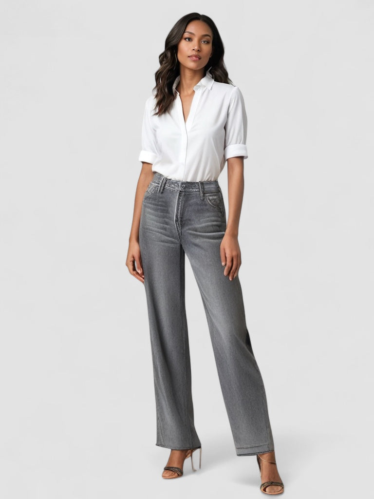 BENFIERI™ | Grå Utställd Jeans