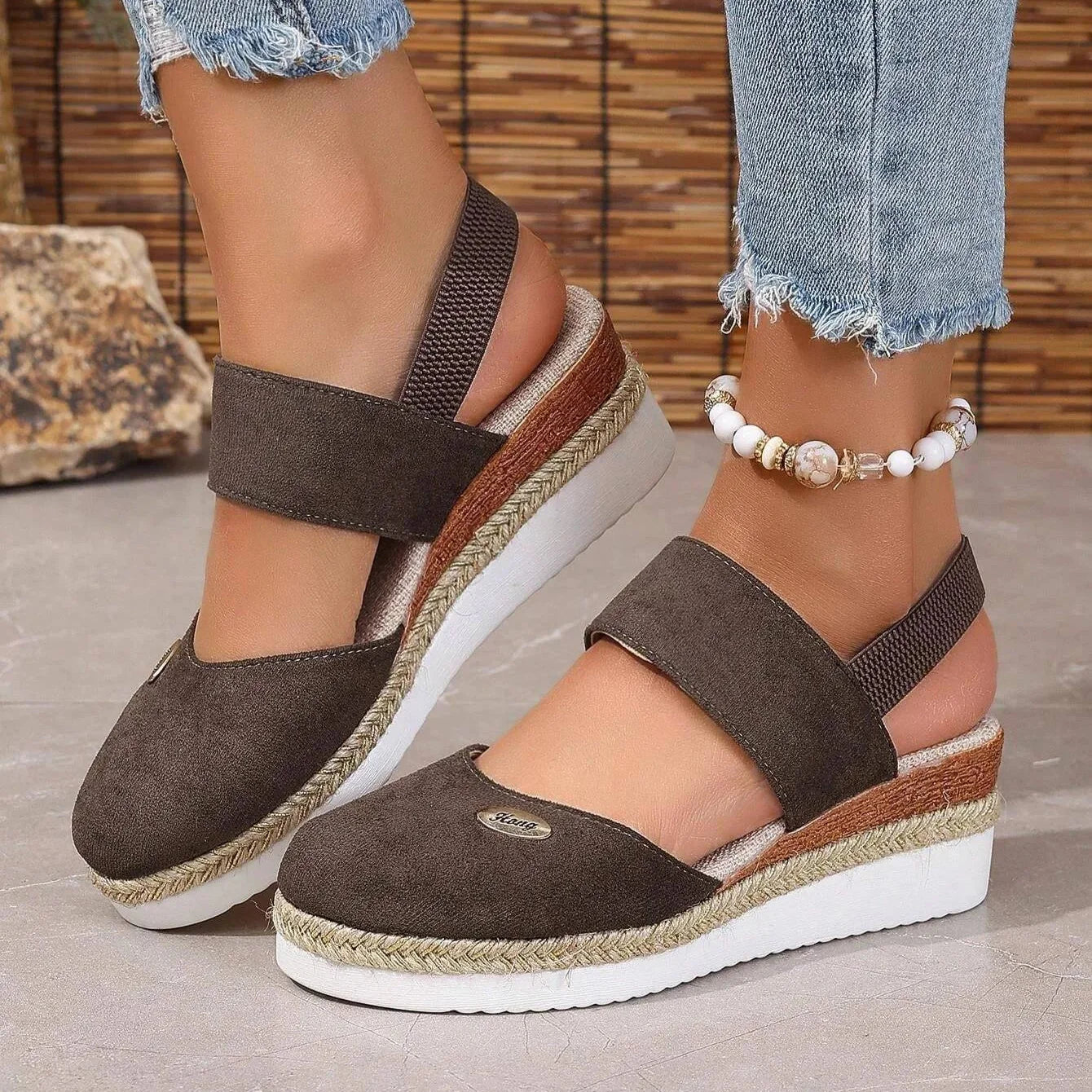 BENFIERI™ | Antonia - Ortopediska Sandaler med Platå, Ventilerande och Avslappnade