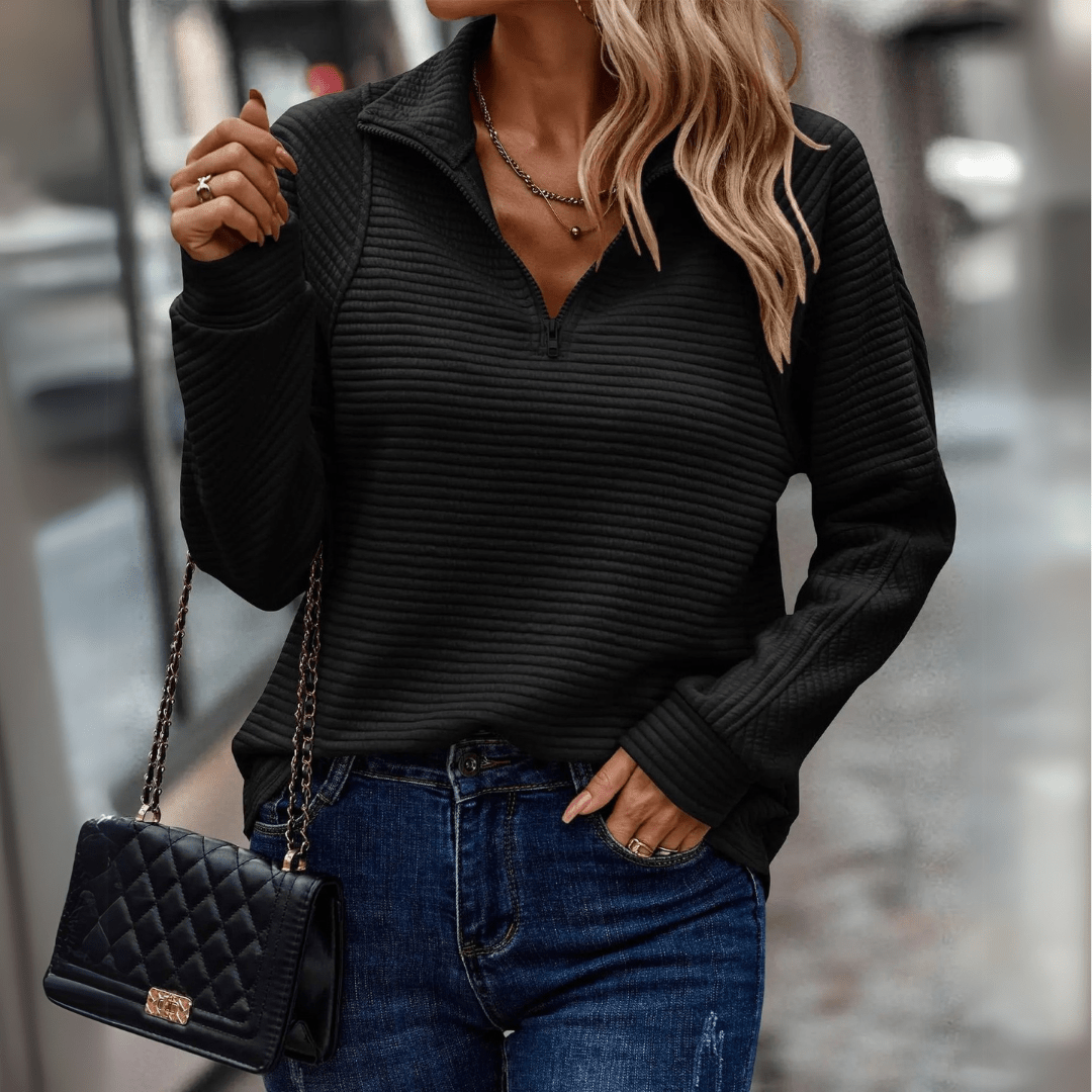 Astrid | Chic halvzip med komfort