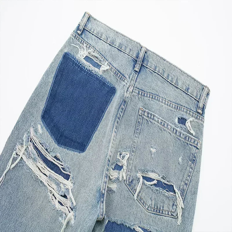 BENFIERI™ | Jean Patchwork Zerstört