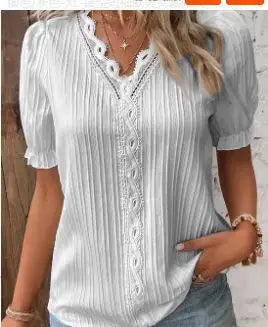 BENFIERI™ | Mira – Feminin topp med spetsdetaljer