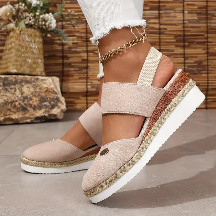 BENFIERI™ | Antonia - Ortopediska Sandaler med Platå, Ventilerande och Avslappnade