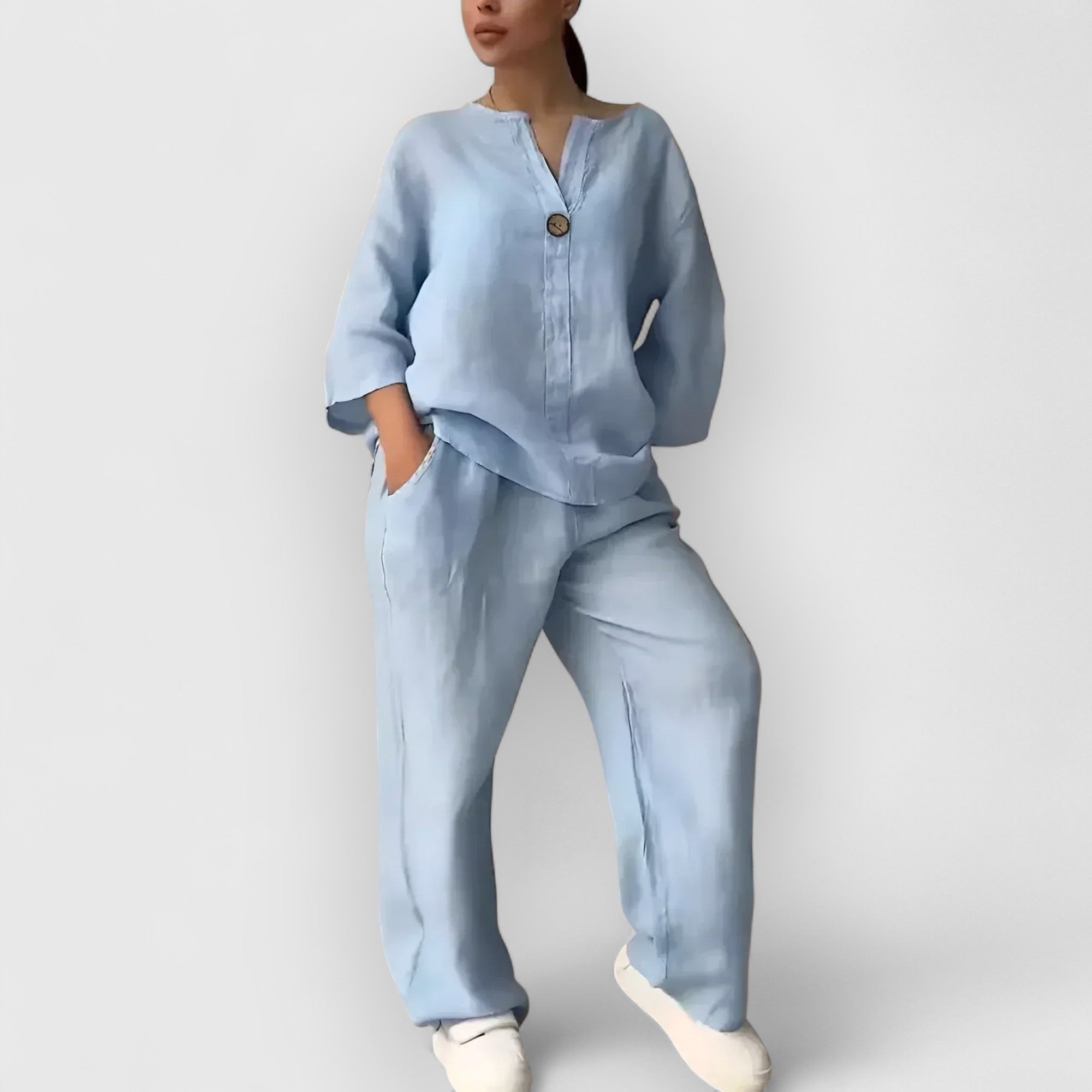 BENFIERI™ | Margherita – Tvådelat linneset i avslappnad, elegant stil